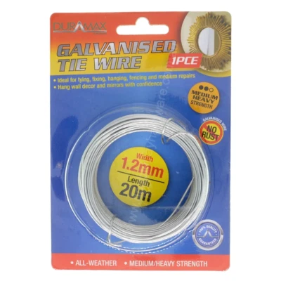 DURAMAX Galvanised Tie Wire 1.2mm X20m HAR499