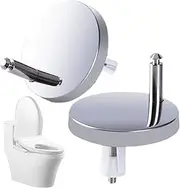 Toilet Seat Hinges Fix Nuts - 2X Toilet Top Fix Replacement Fittings | Quick Release Fasten Bolts Nuts for Bathroom Home Dorm Hotel