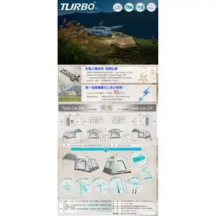 丹大戶外【TURBO】Turbo Tent Turbo Lite300 專利快速帳 (8人帳) TT-TL300