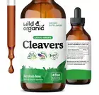 ✨ Wild Organic Cleavers Herb Tincture Detox Drops Galium Aparine Leaf Extract Ve