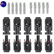 5Pairs Male & Female Connectors For IP67 MC4 Solar Panel 30A Line Plug Socket