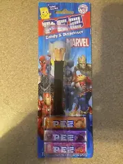 NIB Marvel Pez Candy Dispenser Thor Carded with Candy Easter Basket Toy