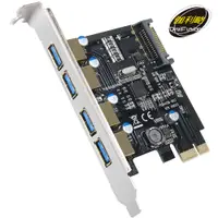 在飛比找PChome24h購物優惠-伽利略 PCI-E USB 3.0 4 Port 擴充卡