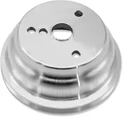 IMOOA Long Water Pump Crankshaft Pulley Single Groove LWP For Chevy SBC 283 305 327 350 383 400 1955-1986 Polished Aluminum
