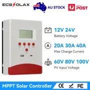 AU Stock 30Amp MPPT Solar Charge Controller 12V/24V Auto Solar Panel Controller