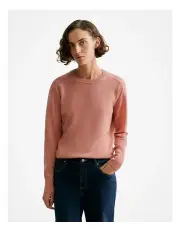 [Trenery] Merino Cashmere Relaxed Crew Jumper in Dust Pink