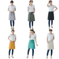 在飛比找Yahoo!奇摩拍賣優惠-半身圍裙 日韓款式圍裙 純棉精梳棉加厚圍裙