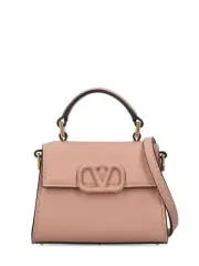 VALENTINO GARAVANI Vsling Micro $1320 Rise Cannel Leather Top Handle Bag New