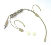Double earhook Headset Mic Headworn Microphone for Sennheiser Wireless Beige