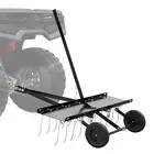 VEVOR Tow Behind Dethatcher 40" Lawn Dethatcher Rake for ATV or Mower 20 Tines