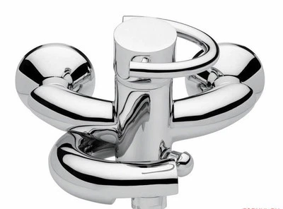 EMMEVI ITALY NEW IN BOX CONTEMPORARY MODERN TWIST SINGLE LEVER BATH MIXER CHROME