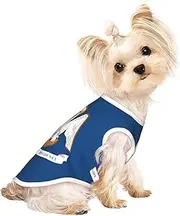 Louisiana State Flag print Dog Shirts for Small Dogs Stretchy T-Shirts Lightweight Tank Top Sleeveless Striped Vest
