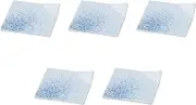 Set of 5 Sumi Ink Folding Dishes, 4.3 x 4.3 x 0.7 inches (11 x 11 x 1.8 cm) | Shokado Setomonohonpo