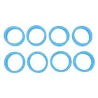 Durable Blue Silicone Wheel Covers - Anti-Noise & Scratchproof Design