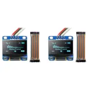 2X I2C OLED Display 0.96 Inch IIC Serial LCD LED Module 128 64 for with7915