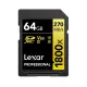 Lexar 雷克沙 Professional 1800x SDXC UHS - II 64G記憶卡 GOLD 系列