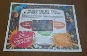 Vintage Atari 2600 Video game arcade console Computer McDonalds Placemat RARE