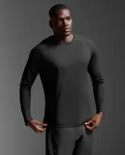 Aero Long Sleeve, 2XU, S, Black/Silver Reflective, Male