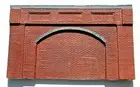 5 X Detailed Model Railway Brick Red Retaining Wall For HO/ OO New