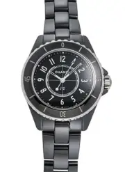 Chanel J12 33mm Black Ceramic Women's Watch H5695