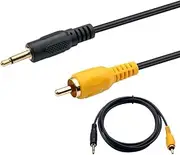 3.5mm Male to RCA Male Adapter Cable Gold Plated Audio Converter Cord 1.8M