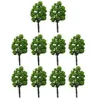 Vibrant Green Model Trees for Realistic Train Railroad Scenery Pack of 10