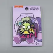 Invader Zim Gir Taco Pizza Food Enamel Pin NEW
