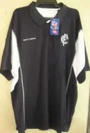Carlton Blues Official AFL Team Premium Mens Polyester Polo Dress Shirt AF3863