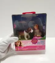 2001 Mattel Barbie Bobbin' Bow-Wows Springer Spaniel Pups/Puppies NIB
