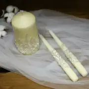 Ivory Wedding Unity Candle Set