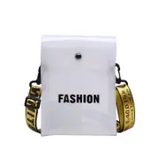 Nevenka Women Small Crossbody Bag Clear Phone Purse With Adjustable Strap-White