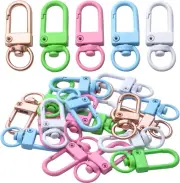 20Pcs Metal Lobster Claw Clasps Swivel Lanyards Trigger Snap Hooks Strap for Key