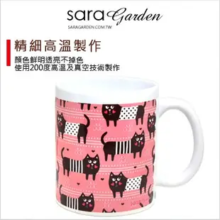 客製化 手作 馬克杯 陶瓷杯 插畫 愛心 貓咪 Sara Garden