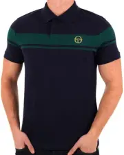 Sergio Tacchini Young Line Polo Shirt Navy Blue/Green