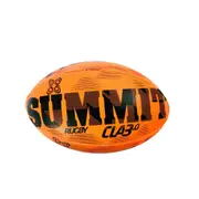 Summit Global Classic Grip Rugby Union Synthetic Rubber Ball Size 5 Orange