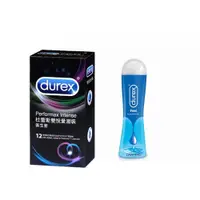 在飛比找PChome24h購物優惠-Durex杜蕾斯 買一送一 雙悅愛潮裝12入 + 特級潤滑劑