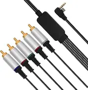 HDTV Component Cable, Audio Video HD AV Cable Compatible with Sony PSP 2000 PSP 3000 PSP2000 PSP3000-4.9ft