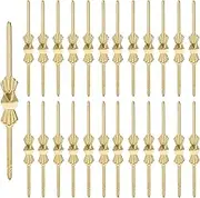 Murtenze 300Pcs Chandelier Connectors Clips Pins - Chandelier Replacements for Fastening Crystals Parts (40mm Gold)