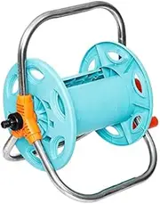 Portable Garden 20M Water Hose Reel Organizer Cart Storage Standing Rack Holder Winding Waterpipe Bracket Shaking Irrigatio Tool Hose,Multi Colors