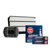 NGK Iridium IX Spark Plugs & NTK Air Oil Filter for Toyota Camry VDV10R 3.0L