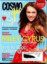 MAG: Cosmo Girl 4/2007-Miley Cyrus-Hannah Montana cover-gross stories-fashion...