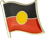 Australian Aboriginal Flag Australia Aborigine Indigenous People 0.66" Enamel Pin, 0.66 Inches, Enamel, enamel