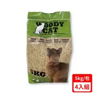 在飛比找ETMall東森購物網優惠-荷蘭WOODY CAT美克斯®松木砂 5kg X(4入組)