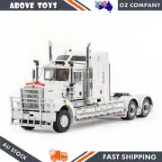 Drake Kenworth C509 Sleeper Prime Mover White Black Chassis Diecast Truck Model