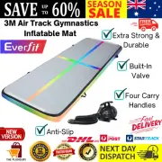 Everfit 3M Air Track Gymnastics Tumbling Exercise Mat Inflatable Mats + Pump New