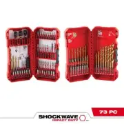 Milwaukee Alloy Steel Screw Driver Bit Set and Titanium Drill Bit Set (73-Piece)
