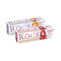 在飛比找momo購物網優惠-【R.O.C.S.】含氟 4-7歲兒童牙膏 泡泡糖/桑葚草莓