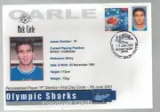 2001 OLYMPIC SHARKS Nick Carle FDC