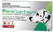 ParaGard Allwormer for Dogs 20kg Bodyweight - 3 Tablets - Pet Intestinal Worm Tabs
