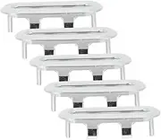 GRIRIW 5pcs Basin Overflow for Bathroom and Kitchen Sink Hole Caps Easy Install Replacement for Sinks Fit for Home and Commercial Use